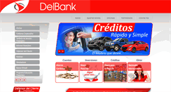 Desktop Screenshot of delbank.fin.ec