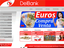 Tablet Screenshot of delbank.fin.ec